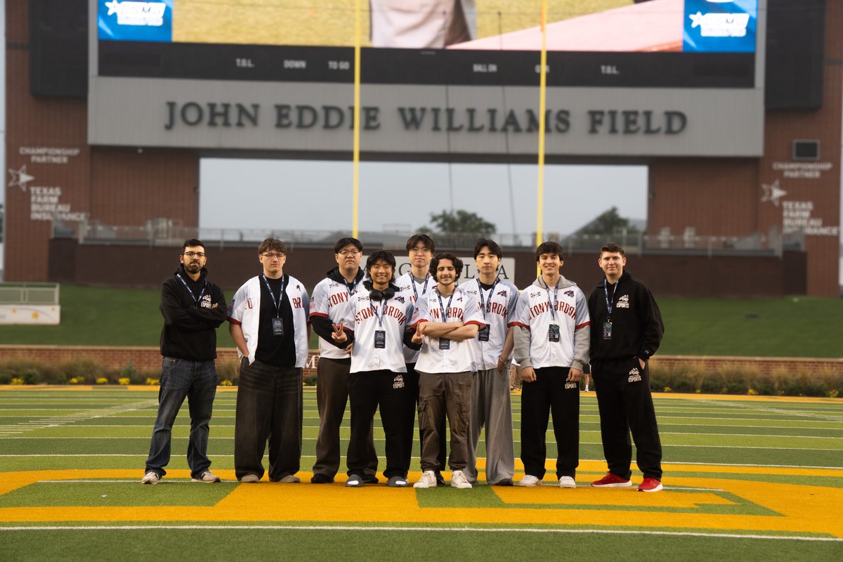 SBUEsports's tweet photo. Stony Brook has arrived to Waco for #CECCTexas2026🤠

#SBUVAL start off the day with a BO3 against @DU_Esport 

#SBUSSBU start off the day with a bye... 😴 https://t.co/xrjNqkssV6