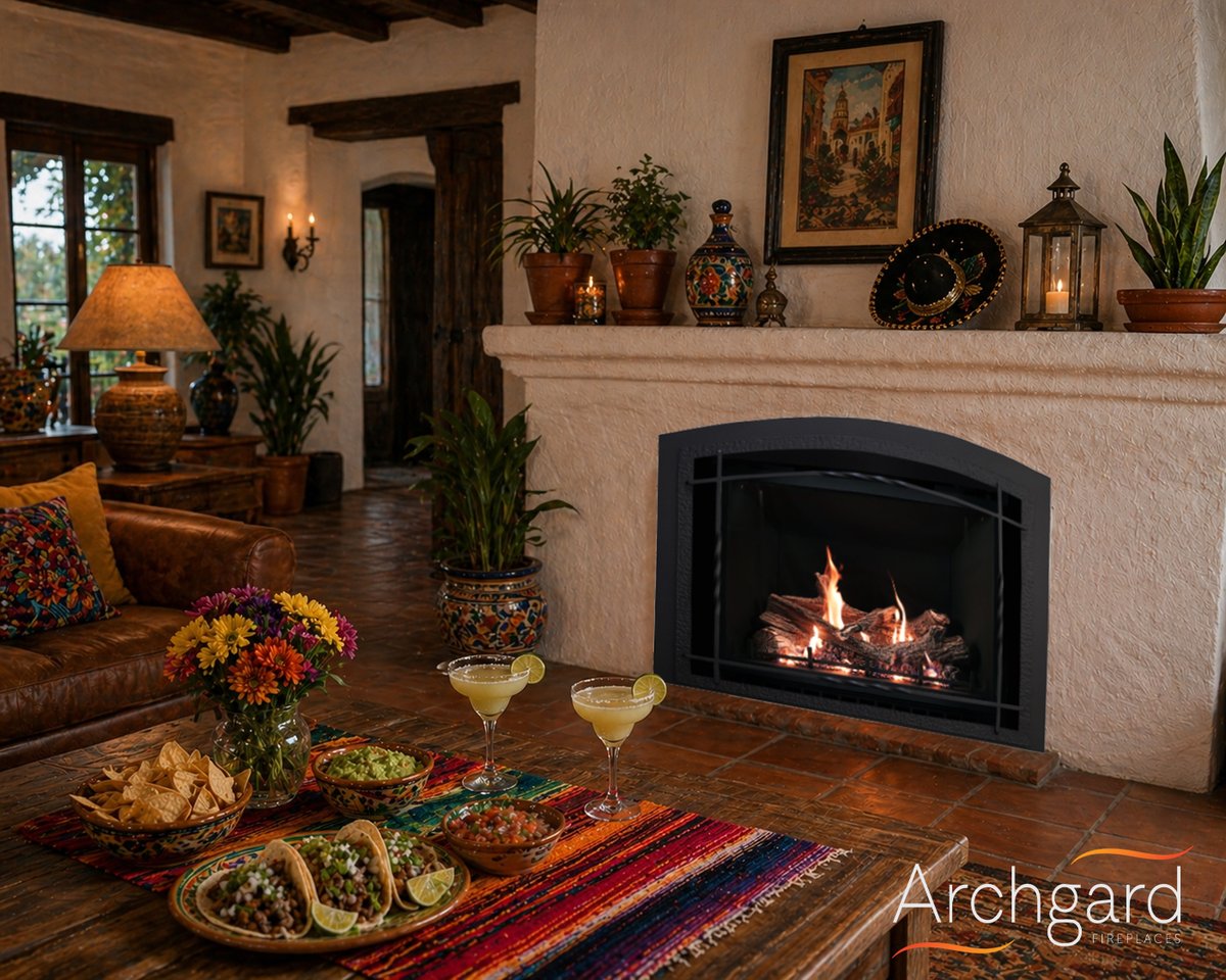 Archgard1's tweet photo. ¡Feliz Cinco de Mayo!

Fireplace shown: Sereno 37 with Grand Timber logs and wrought iron front!

See more at https://t.co/4NuUuT4ySH

#PassionForTheFire #cincodemayo #CanadaMade #gasfireplace https://t.co/5refbBkPFI