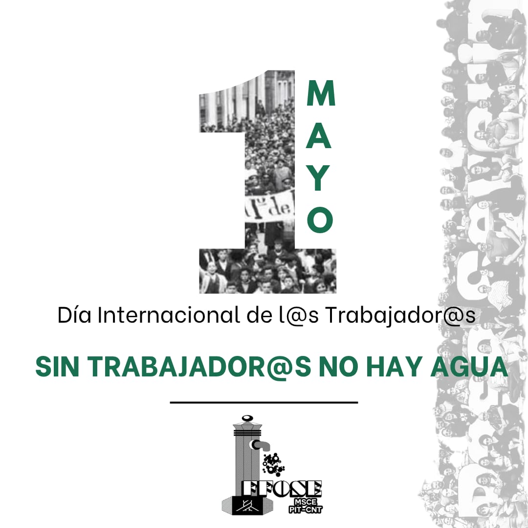 ffoseuy's tweet photo. Salú compañer@s!

Donde hay organización, hay derechos.
Donde hay sindicato, hay defensa colectiva.

Sigamos construyendo junt@s

Sin trabajador@s no hay Agua✊🏾💦

#pitcnt https://t.co/t5U5D9jVoe