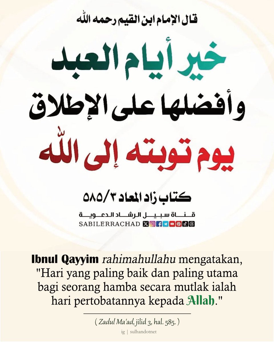 SulhanNet's tweet photo. Hari Terbaikmu https://t.co/3eNxe23723