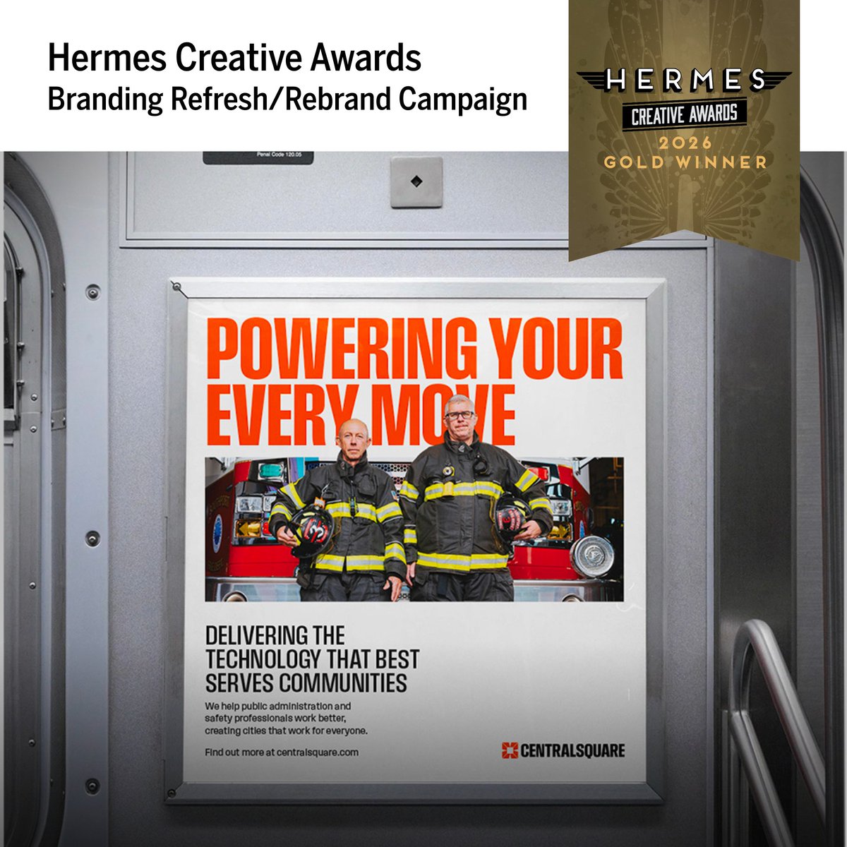 mblm's tweet photo. Our work with CentralSquare has taken home a gold Hermes Creative Award in the Branding Refresh/Rebrand Campaign category.

See the work: https://t.co/eiqZQu2aUa https://t.co/BxU0yOT6TC