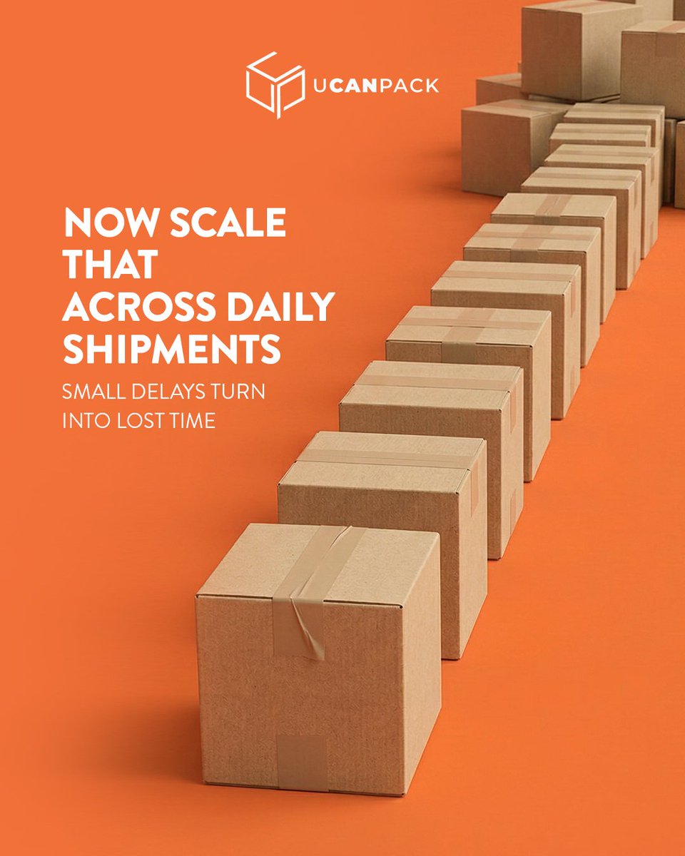 ucanpack_usa's tweet image. Packing speed has limits—and your box might be one.

Extra folds, more tape, small tweaks… it all adds up.

If things feel slower, it’s time to rethink your packaging.

Contact Ucanpack.
#packagingefficiency #warehouseoperations #packingprocess #shippingboxes #ecommercepackaging