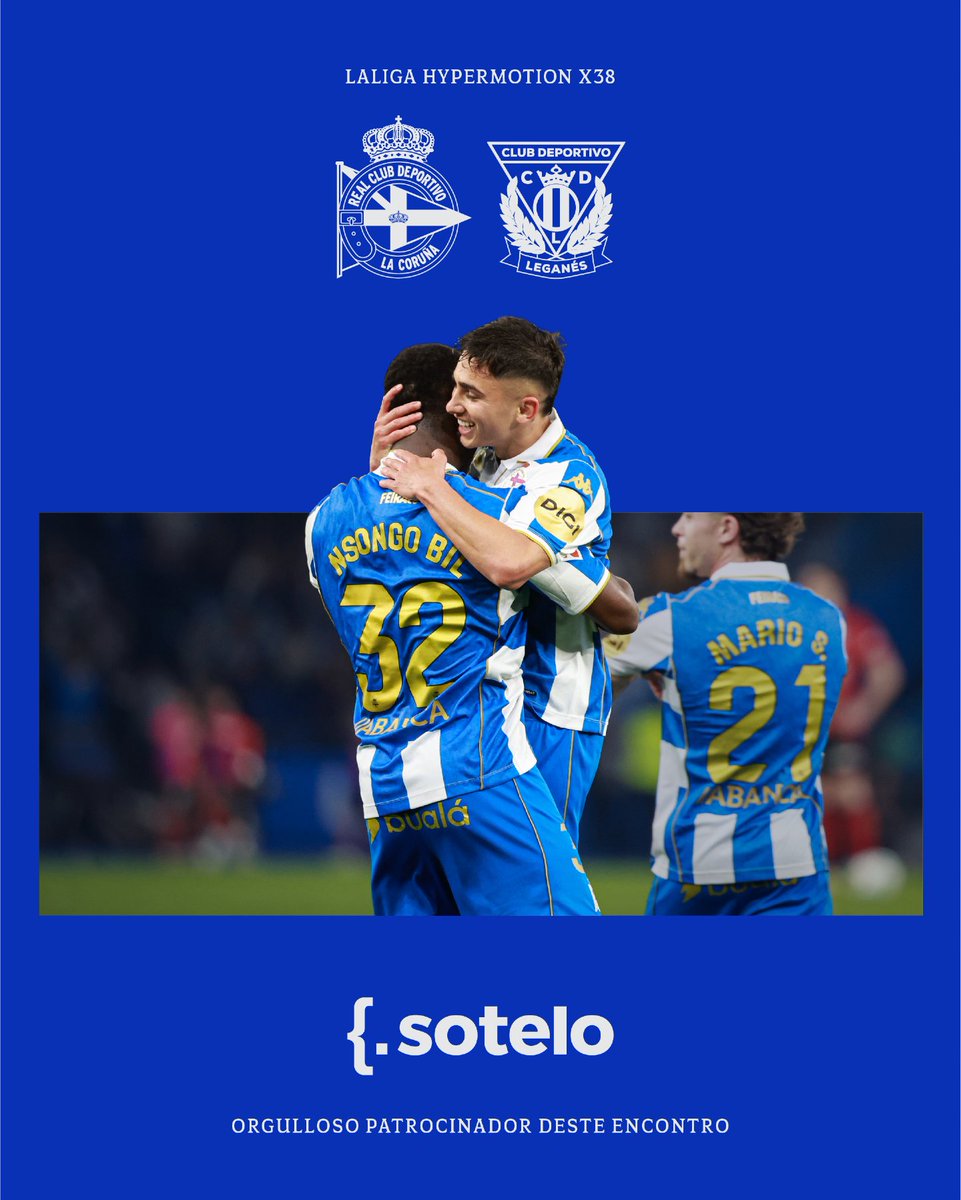 RCDeportivo's tweet photo. 🔜 Dentro de tres horas comeza en #ABANCARIAZOR o #DéporLeganés, encontro patrocinado por Sotelo! https://t.co/EabvFFYEYk