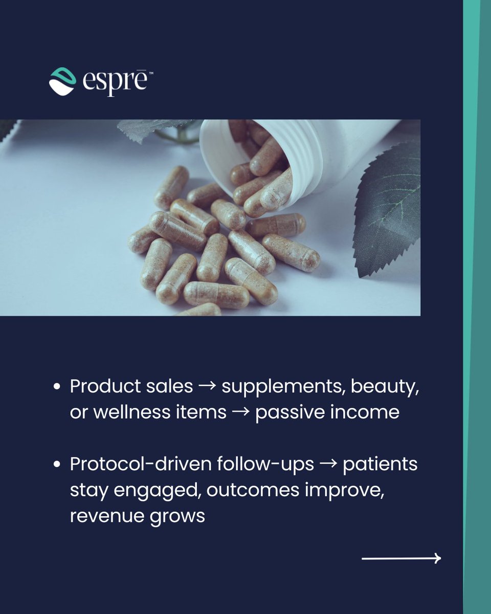 EVAHealth1's tweet image. Four ways to fix financial unpredictability: membership programs, weight loss programs with weekly check-ins, product sales and protocol-driven follow-ups. Combine these and you have a stable income.

#cashpractice #functionalmedicine #healthcarebusiness