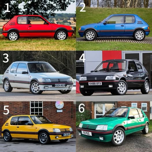 ApacheQQ's tweet photo. Peugeot 205 GTI. Mikäs väri kelpaisi, vai kelpaisiko mikään ? Itse voisin ottaa mustana tai keltaisena. #autot #peugeot #GTI #klassikkoautot #cars #classiccars https://t.co/XxW4dYT0s3