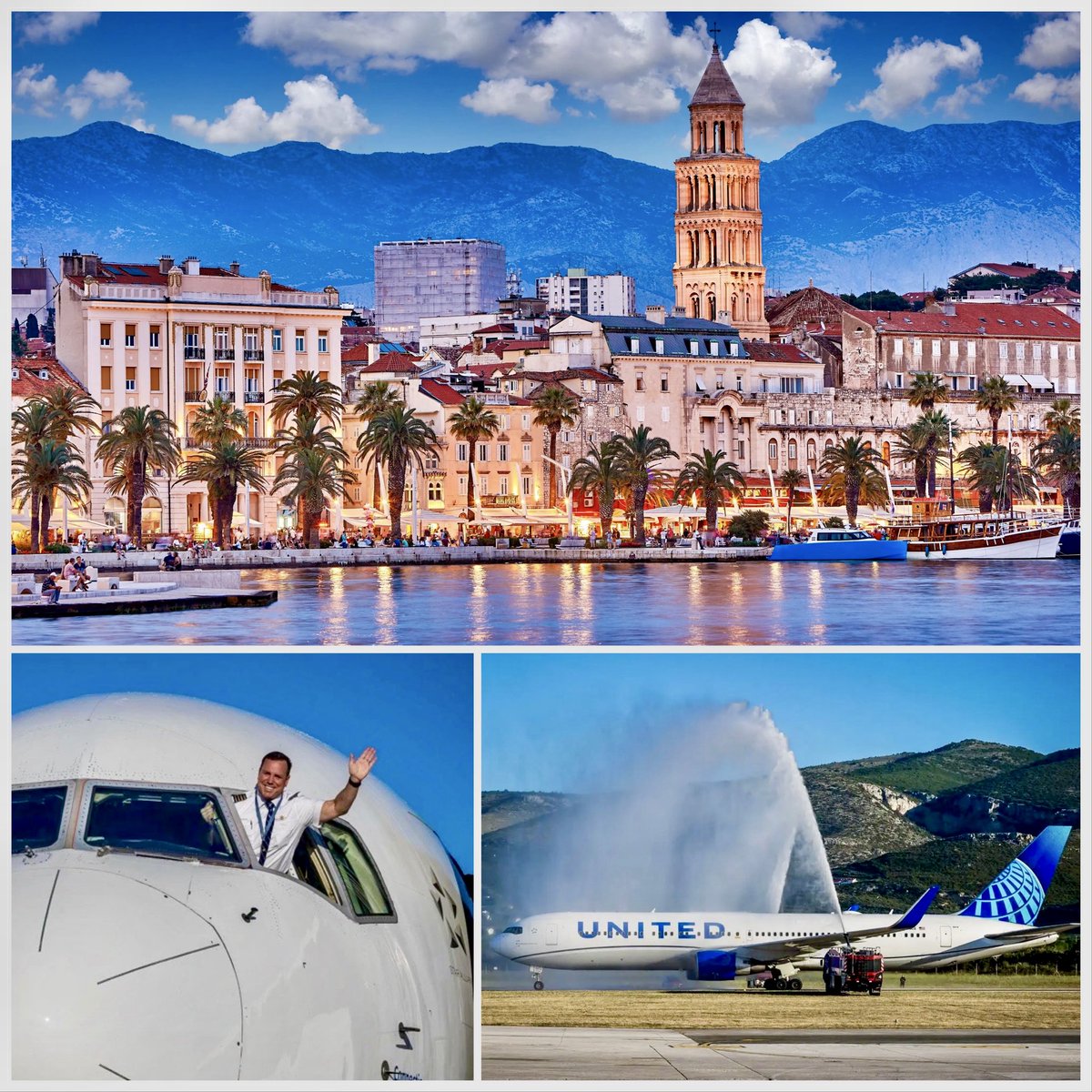 SebastianRogac's tweet image. Nonstop #NewYork to #Split. Three times a week for #business, #investment, #tourism.
#Croatia and her #Dalmatian coast just got closer to the #US with @united. 
Direct flight. Even stronger ties. 🇭🇷🤝🇺🇸