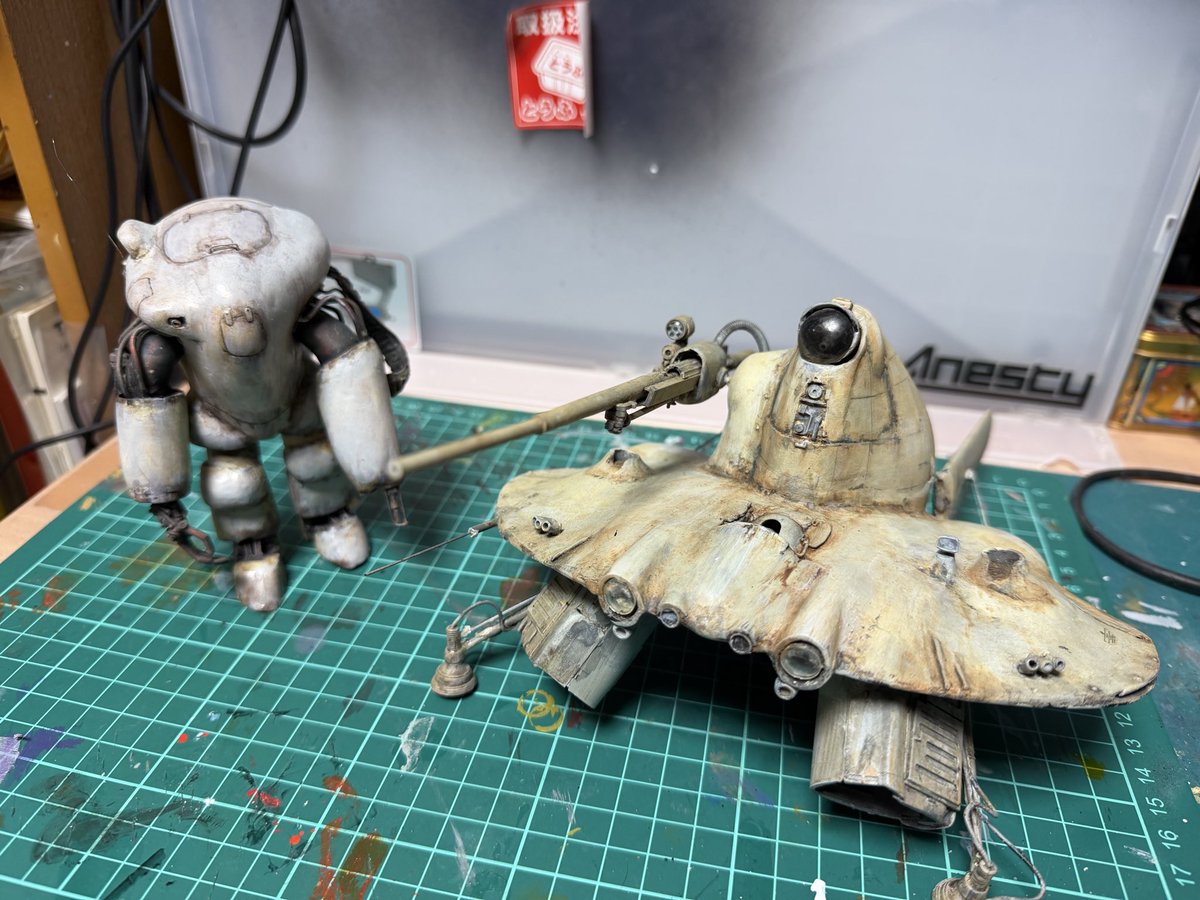 スクラッチしたmk41 とタウべ　両方とも
今日リファインしました。　タウべは破損箇所を修理　mk41はリペイント#マシーネンクリーガー