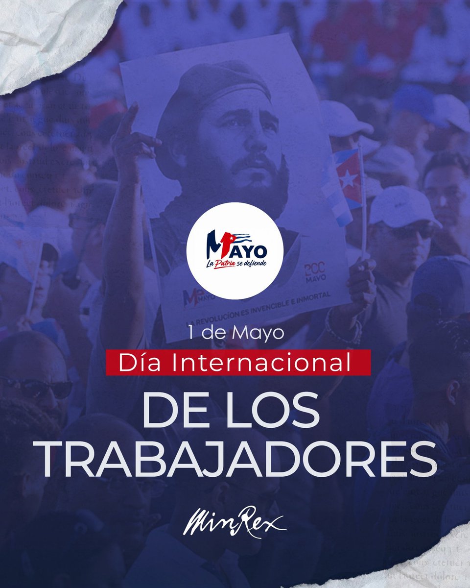 This May 1st, we celebrate the dignity of labor and reaffirm the defense of Cuba’s sovereignty. Workers that resist, create and fight for the future!