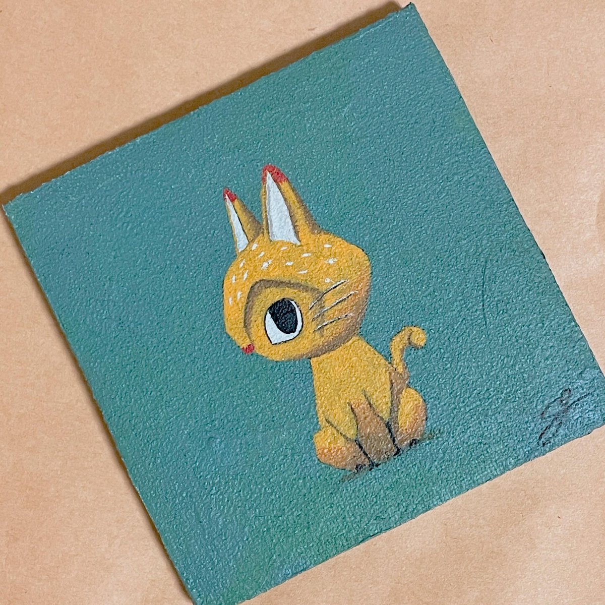 ug_illust's tweet photo. ミニ原画
キャンバスサイズ　10cm×10cm https://t.co/XNRXsDzrjj