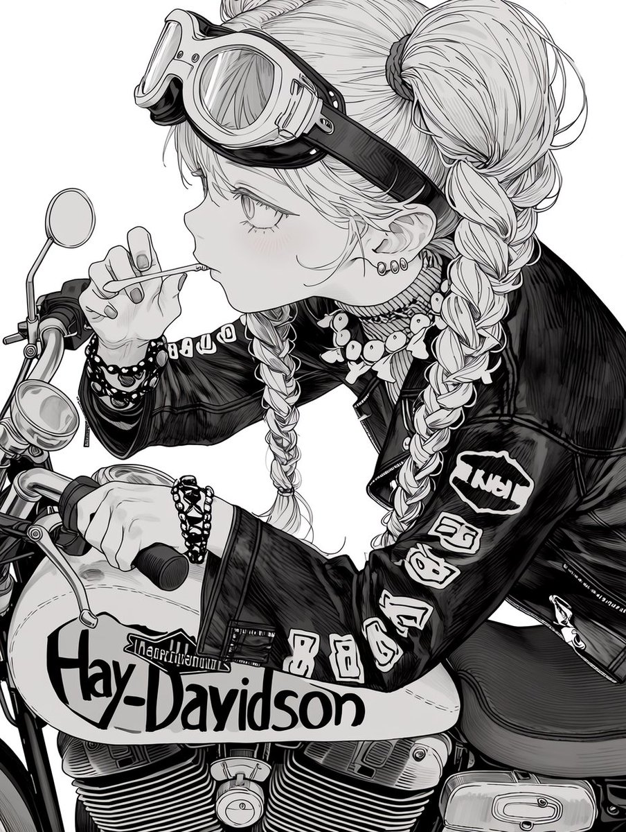 killergangAI's tweet image. Biker Girl
 #MotorCycle  #Bike
 #AIイラスト