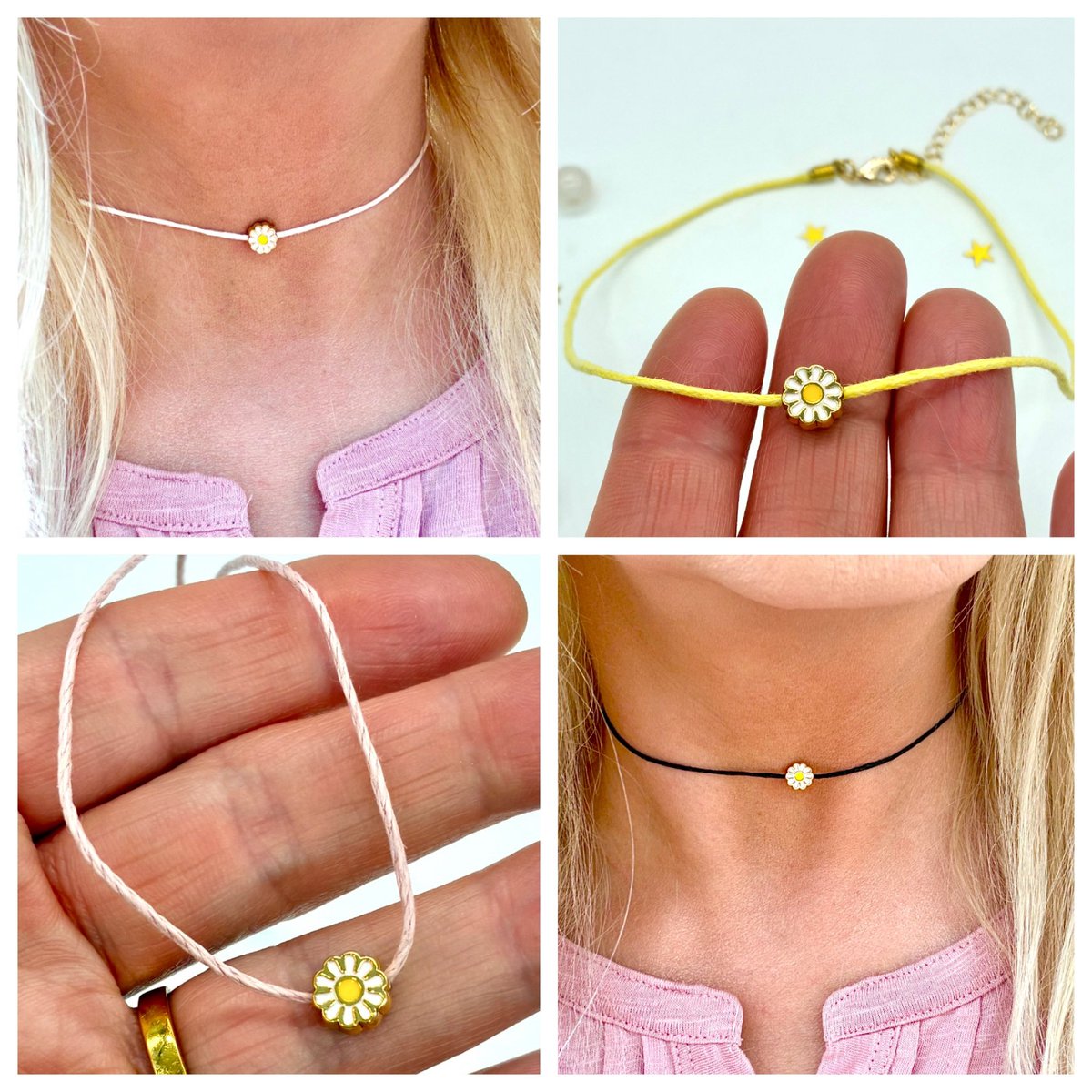 madebyjaneB's tweet image. Cute and dainty daisy charm adjustable cord necklaces in pretty colours 🌼🌼🌼

etsy.com/shop/madebyjan…

#shopindie #daisy #handmadenecklace #choker #giftsforher #giftsforgirl #giftsfordaughter #BirthdayGifts #etsyfinds #giftstomakeyousmile #SmallBizFridayUK