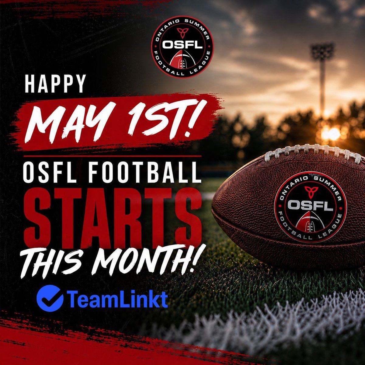 OSFL_Official's tweet photo. Wake up… OSFL games are played this month! 🏈

#WeAreFootballOntario https://t.co/L88sF1a7aX
