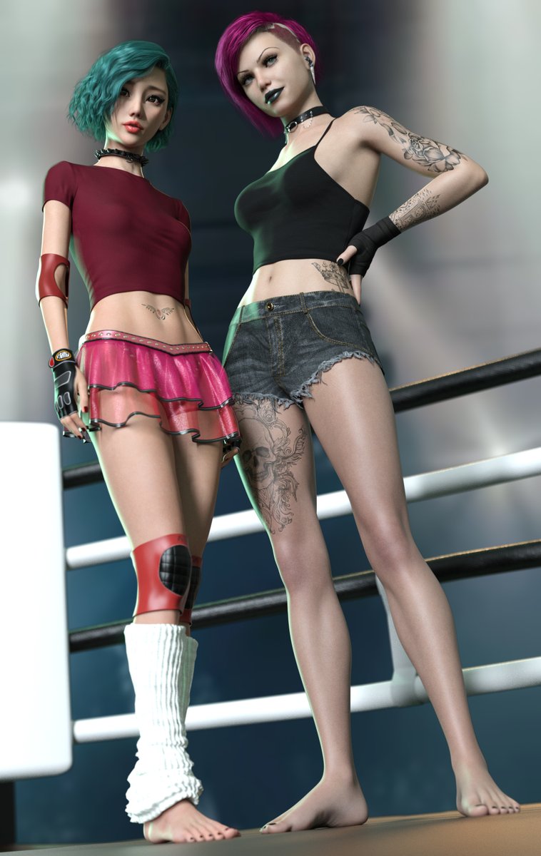 ryonafan45's tweet photo. The Jobber Sisters step into the ring!

#ryona https://t.co/eUedMRmJtY