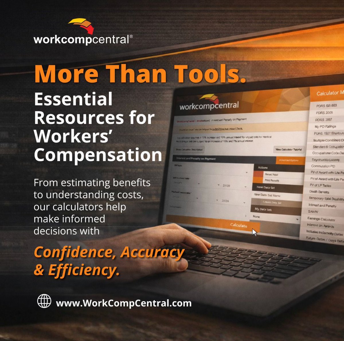 beaconintlgrp's tweet image. ♦️ Take the guesswork out of workers’ comp.

@WorkCompCentral ’s calculators help you project benefits, evaluate costs, and make smarter, more confident decisions.

Try it free for 7 days 👉 hubs.ly/Q04c8D9M0

#WorkersComp #InsuranceTools #WorkCompCentral