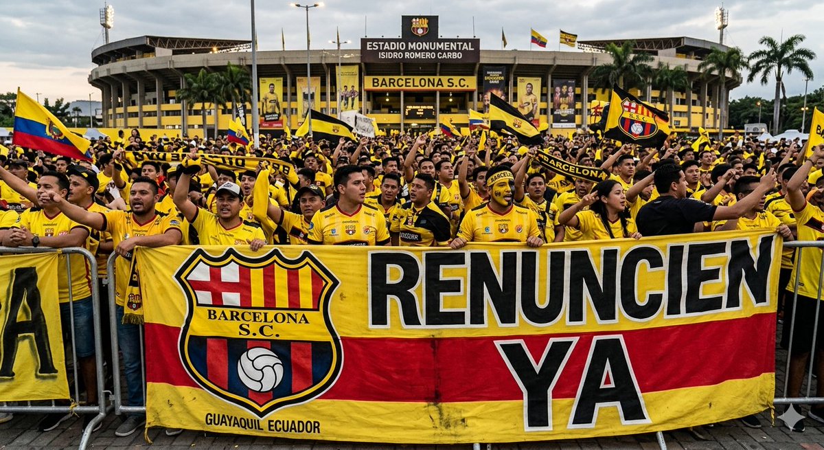 <a href="/CONMEBOL/">CONMEBOL.com</a> <a href="/BarcelonaSC/">BARCELONA S.C.</a> #RenuncienYa