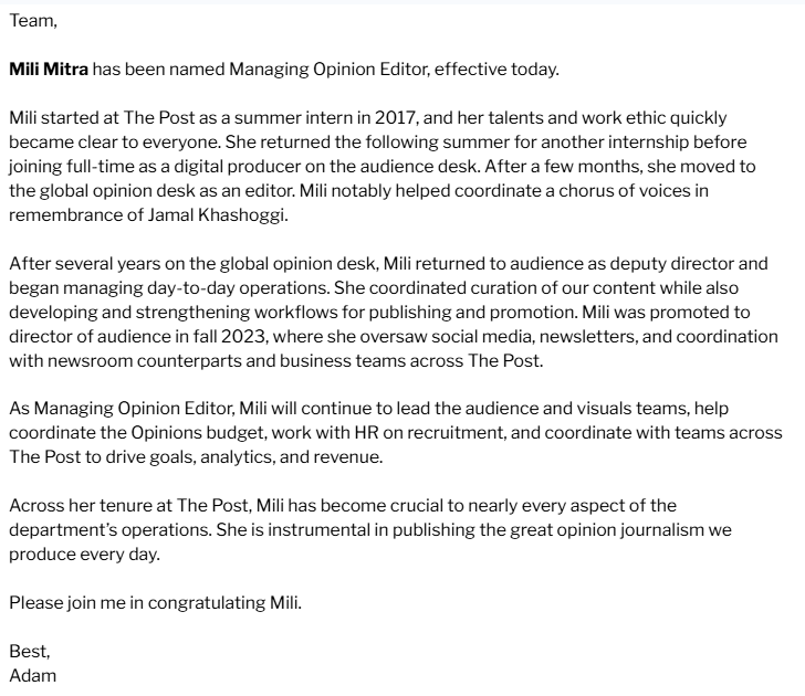 Washington Post Communications tweet media