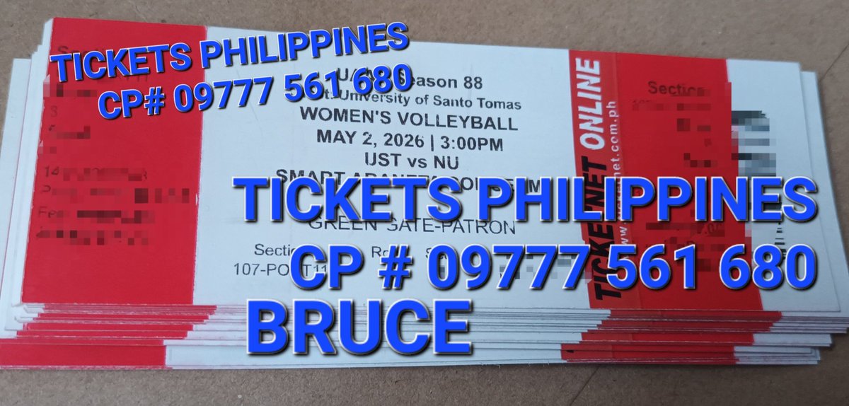 Tickets Philippines tweet media
