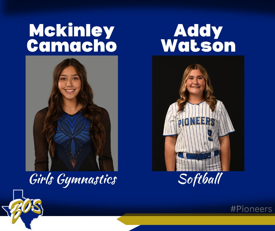 emsisdathletics's tweet photo. Congratulations to @Boswomensgym2's Mckinley Camacho and @BosSoftball Addy Watson on being named this week's Athlete of the Week winners for @boswellhs ! #EMSproud #AOW
https://t.co/q2kSOG5rTc https://t.co/GfBauuC4Z9