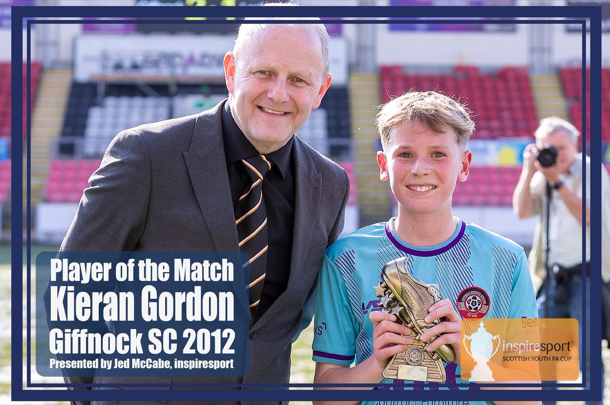 ScottishYouthFA's tweet image. Congratulations to our 14s Player of the Match 👏

#SYFAinspireCup #inspired @inspiresport @Jedinspiresport @Giffnock_SC