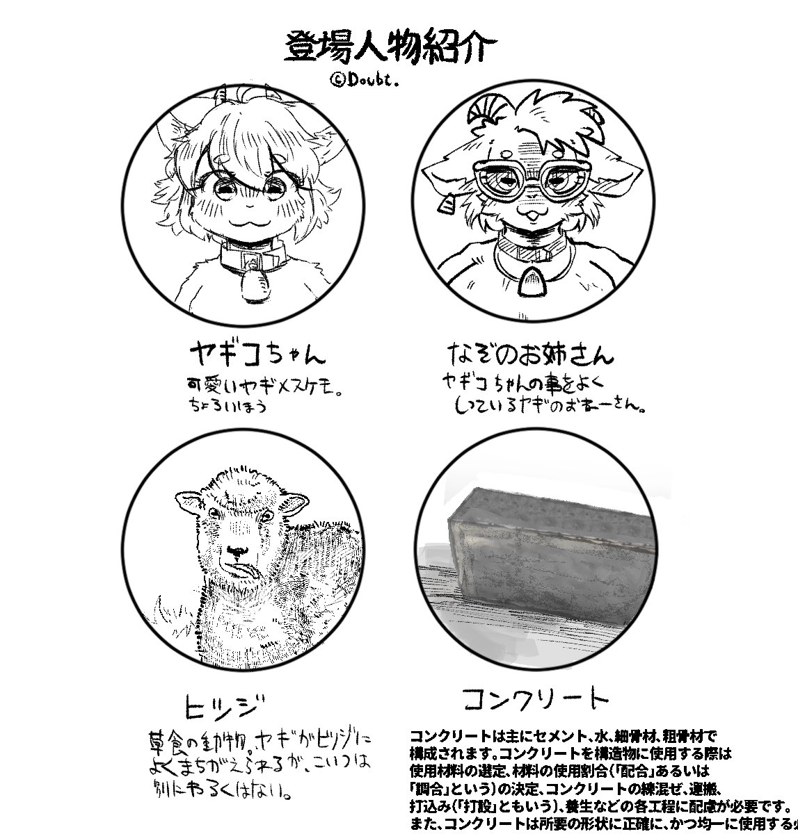 作業の間の落書き
最近のやつ 