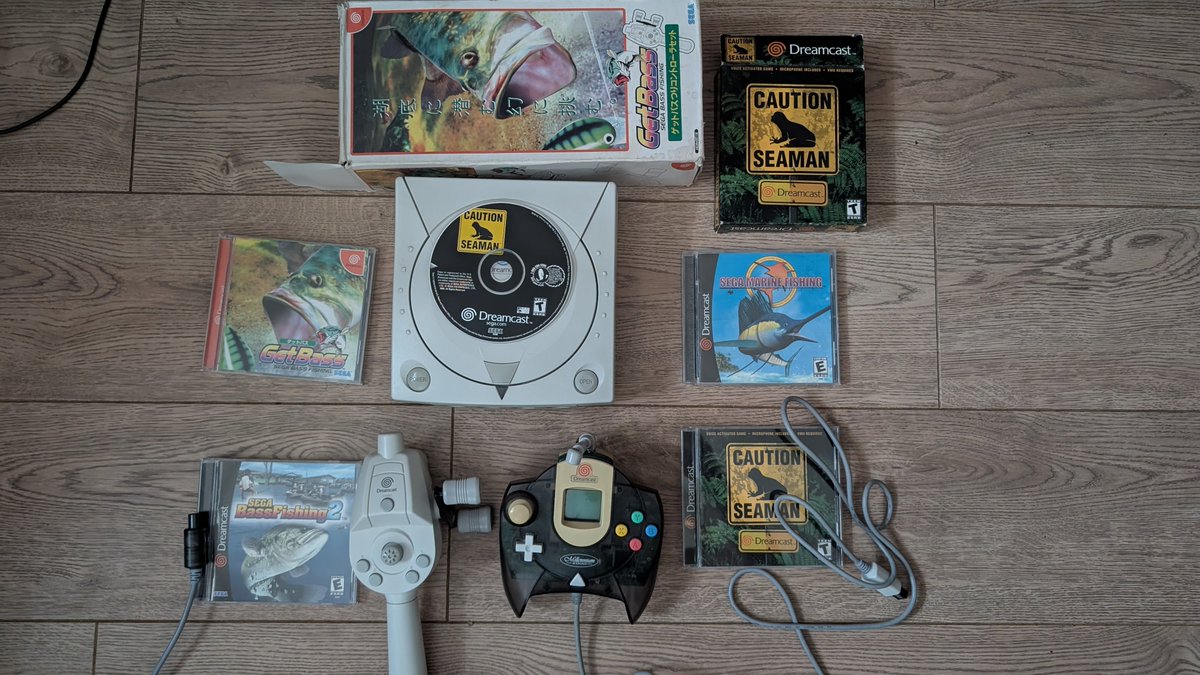 sonicgdavies's tweet image. Bank holiday weekend means a bit of fishing #Sega #Dreamcast #GetBass #SegaBassFishing #Seaman