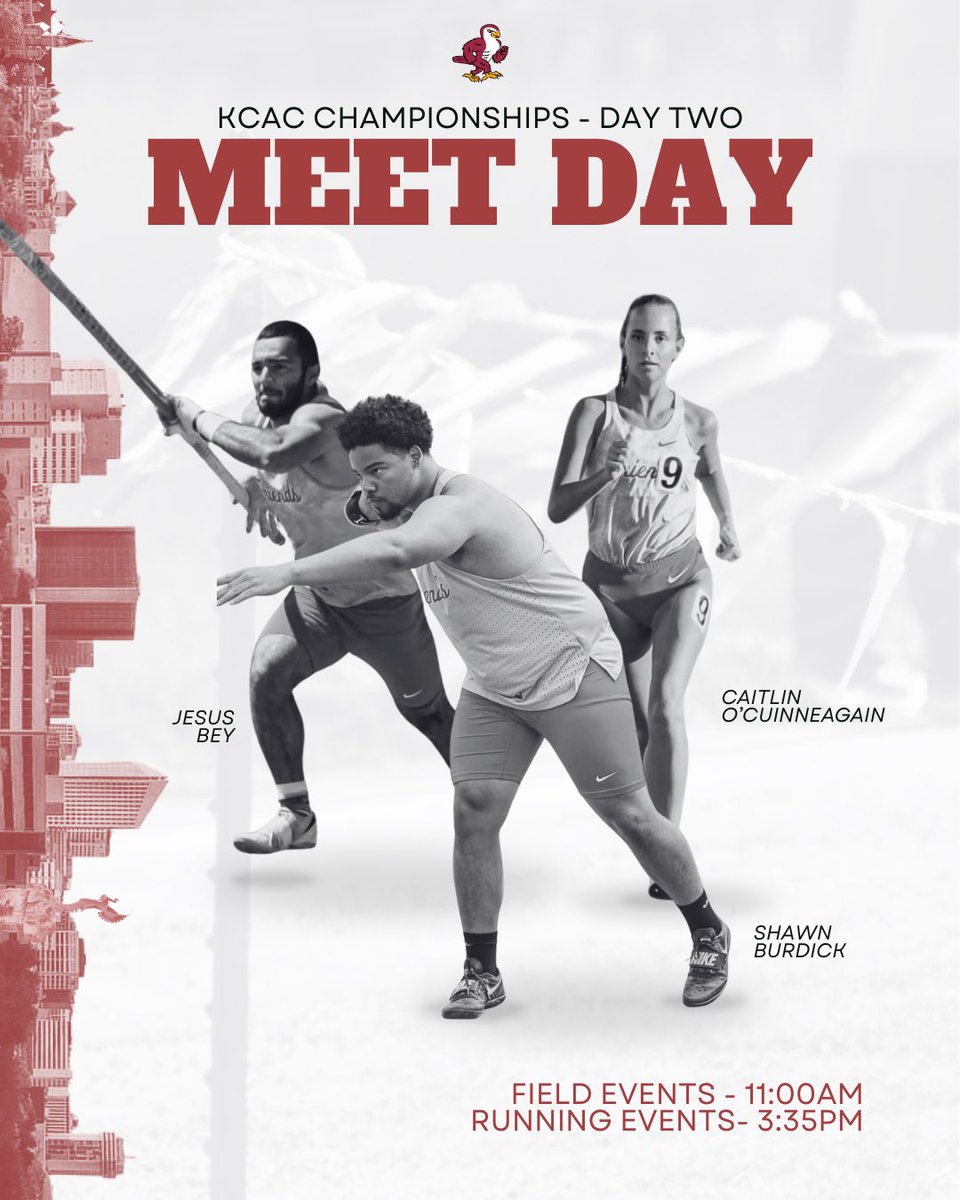 FriendsFalcons's tweet photo. DAY 2 KCAC’S 🔥🔥
📍Austin-Adair Stadium - Wichita, KS
⌚️ 11:00am - Field Events
⌚️ 3:35pm - Running Events
📊 https://t.co/PU029p4hbB
#wingsup #talonsup #friendsfalcons #friendsu #honorGod https://t.co/YRhz8W0itr