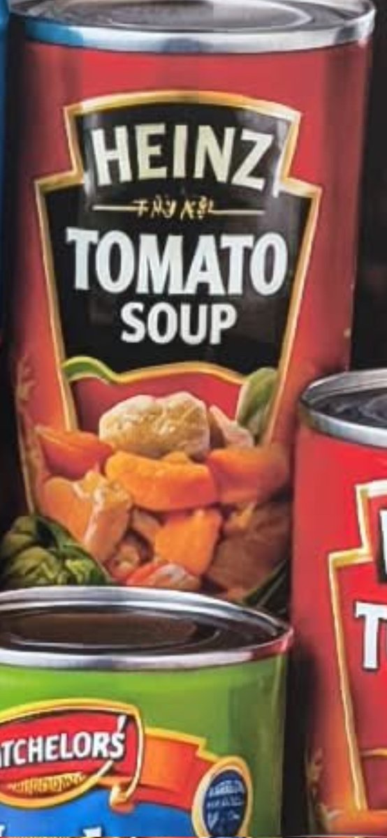 hannah_graay's tweet photo. @AliceYarr why does this can of tomato soup have everything but tomatoes on it https://t.co/i4qlwayc5h