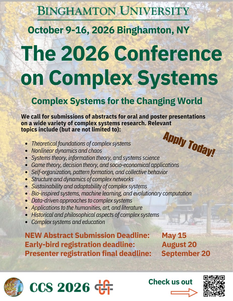 Conference on Complex Systems tweet media