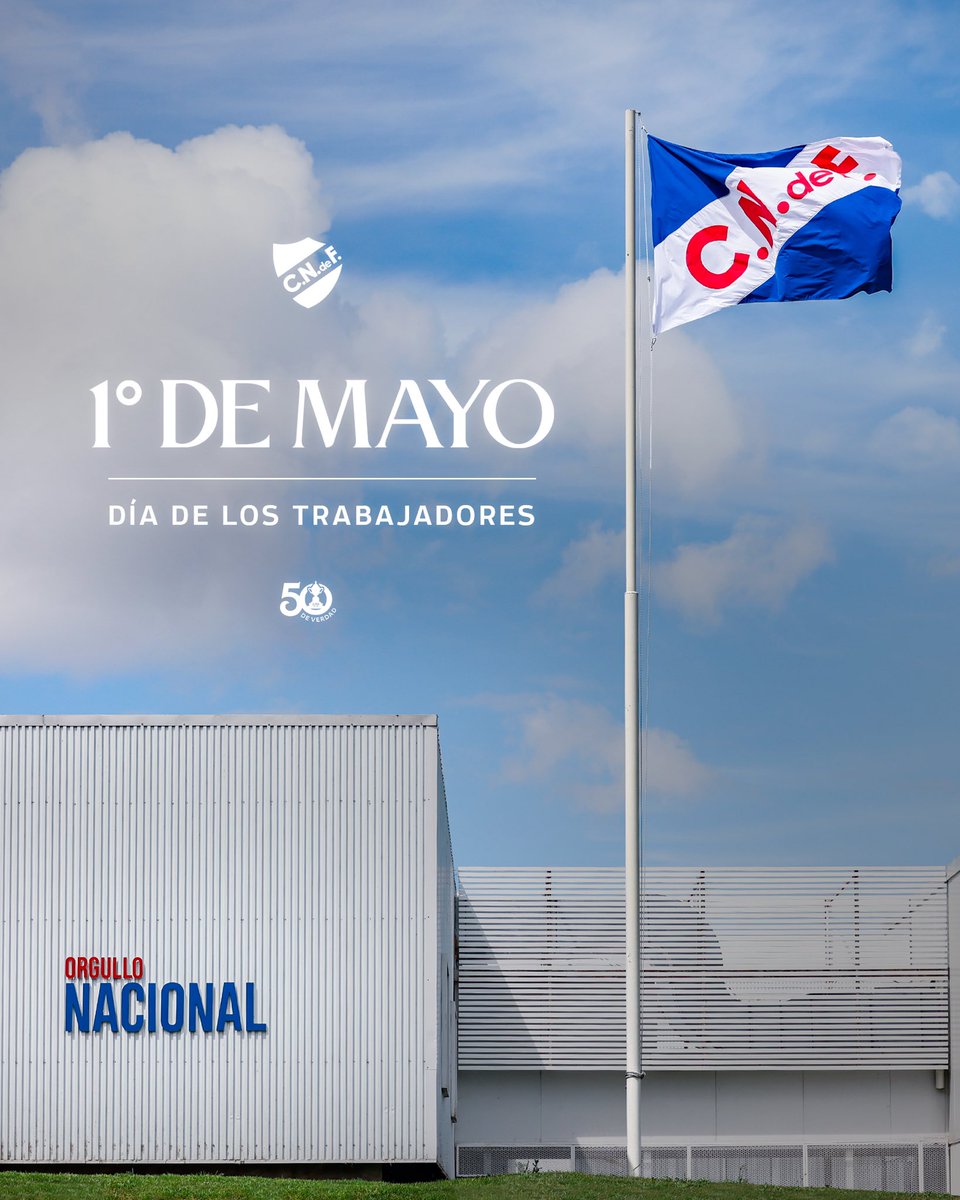 El Club Nacional de Football saluda a todos los trabajadores en su día, con un reconocimiento especial a quienes, con esfuerzo y dedicación constante, contribuyen a que sigamos creciendo.

A quienes construyen, enseñan, inspiran y defienden estos colores, haciendo de Nacional un