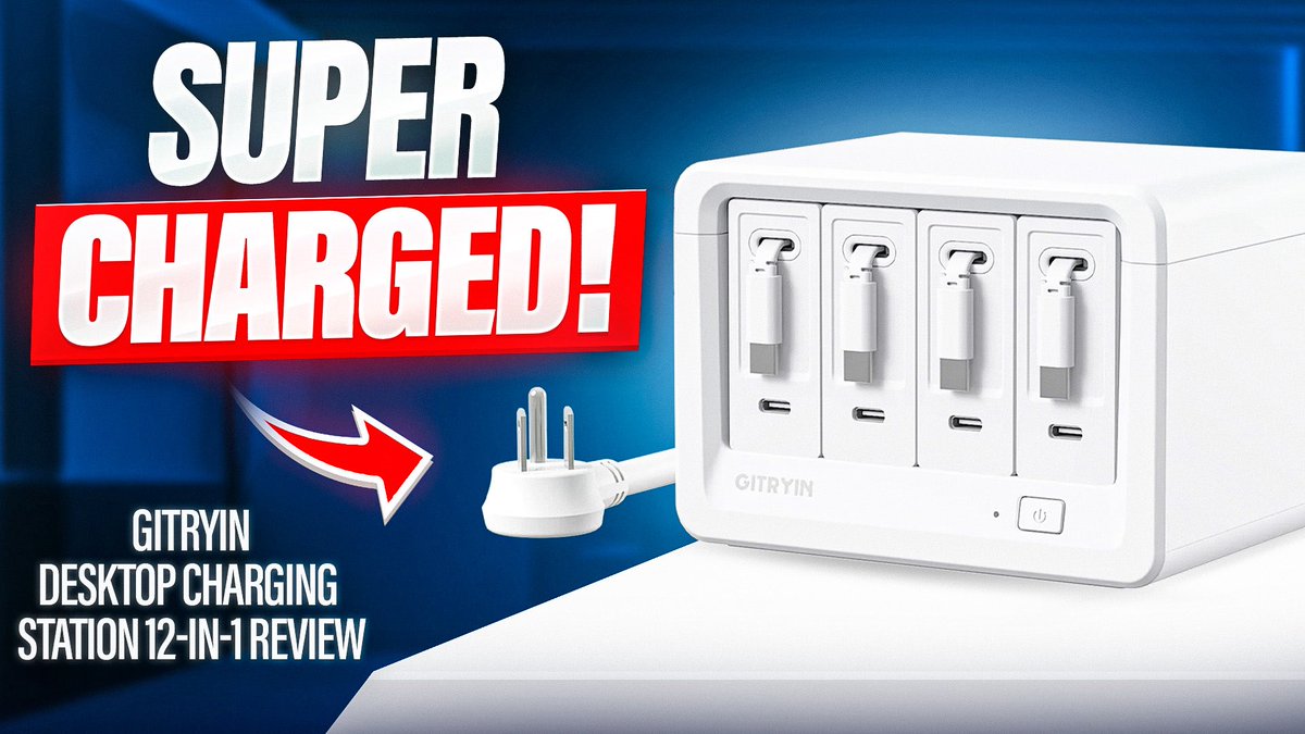 DadLifeGaming1's tweet image. 🚨NEW VIDEO🚨
Charge 12 Device at Once? I Put It To The Test! | Gitryin Desktop Charging Station 12-in-1 Review
youtu.be/UWWZ28Zw2D0

#charging #cablemanagement #trending #desktop