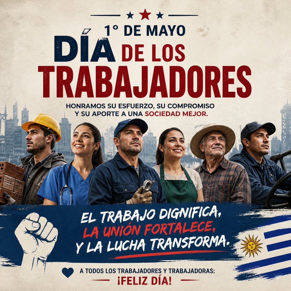 CarlosReutor's tweet photo. 🔴 “El desarrollo de un país se construye con trabajo, igualdad y oportunidades para todos. ¡Feliz 1° de mayo!” https://t.co/oH8dWYg38K