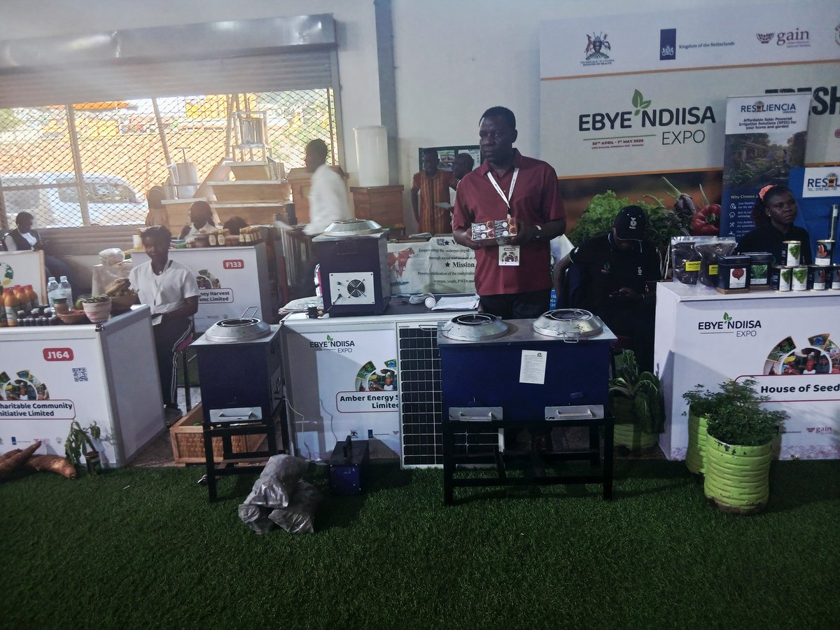 AmberEnergyUg's tweet image. Closing the day on a high note!
Thank you to everyone who has visited the Amber stall today at #EbyendiisaExpo2026 🔥in Lugogo at UMA Multipurpose Hall
Your interest in clean cooking keeps us going.
#CleanEnergy #GoGreen  #CleanCooking