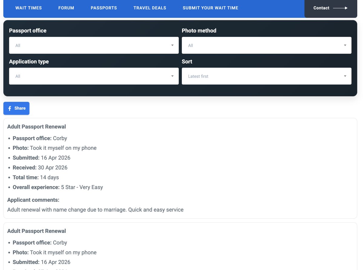 passportwaiting's tweet image. New applicant timelines are being added throughout the day 📊
See how long passports are taking right now based on real experiences 👇

passportwaitingtime.co.uk/passport-proce… #passport #uk #travel #holidays