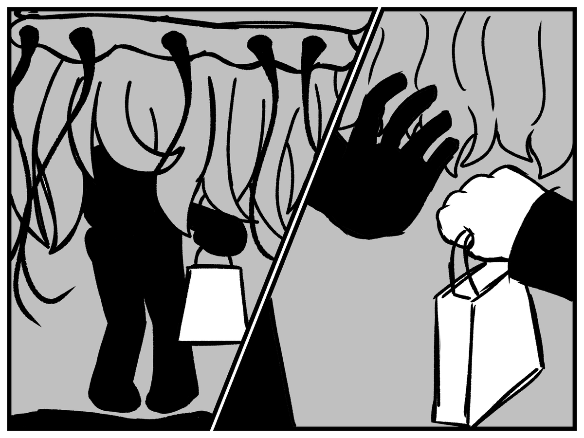 curseuserjunpei's tweet photo. @Nervanha777 [Junpei whips his head around to see the commotion, watching the thief try and run away with the bag. He sighs.]

“Moon Dregs.”

[A jellyfish shikigami stops the thief dead in their tracks, holding them in place. Junpei retrieves the bag and returns it to it’s owner.]

“Here.” https://t.co/K8nlyygwM8