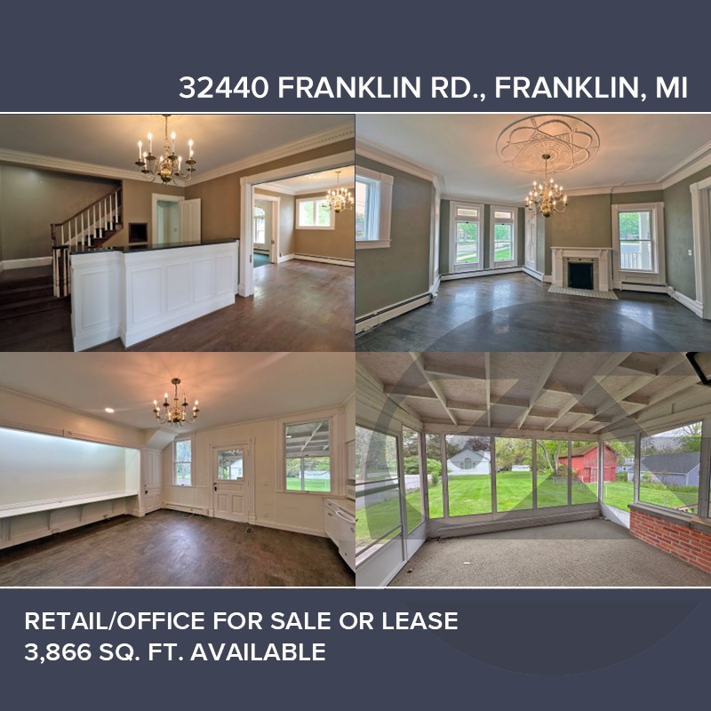 SignatureCRE's tweet image. Own a piece of historic Franklin Village! Charming, flexible commercial space ideal for restaurant, retail, office or mixed-use. Prime walkable location with parking &amp;amp; outdoor potential.  bit.ly/4ueYvzw

#PropertySpotlight #FranklinMI #CRE #KnowSignature #KnowResults