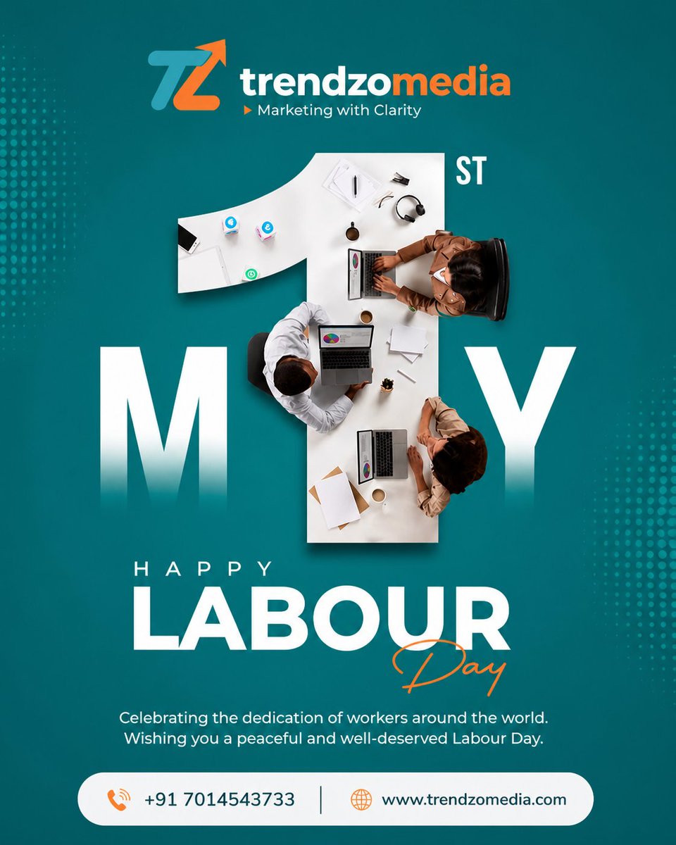trendzomedia's tweet photo. To every worker who shows up and builds — today is yours. 🛠️❤️ #LabourDay2026 https://t.co/vaX3jMfXc4