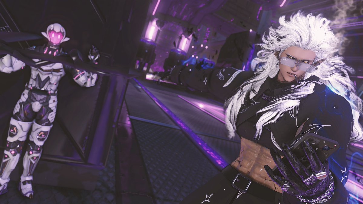 Saboni0223's tweet image. WTF？Who is it? Can't you see I'm busy?  #FFXIV #MOD #GPOSER
