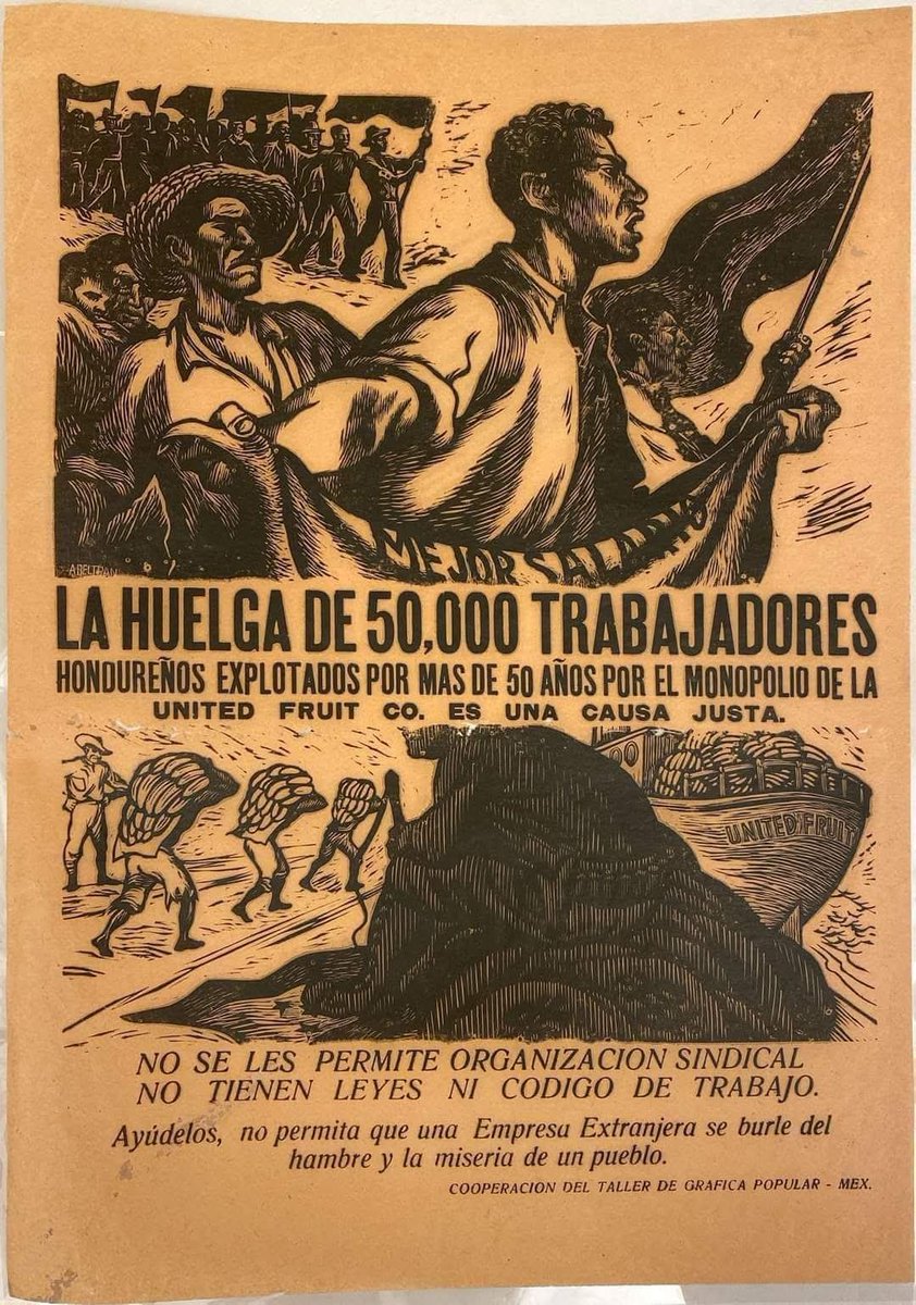 histohonduras's tweet photo. ¡Viva el Día Internacional de los Trabajadores!
¡Viva el Movimiento Obrero Hondureño!
¡Viva la Huelga Bananera de 1954!
¡Viva los mártires de Chicago! https://t.co/Gbku4t2v5x