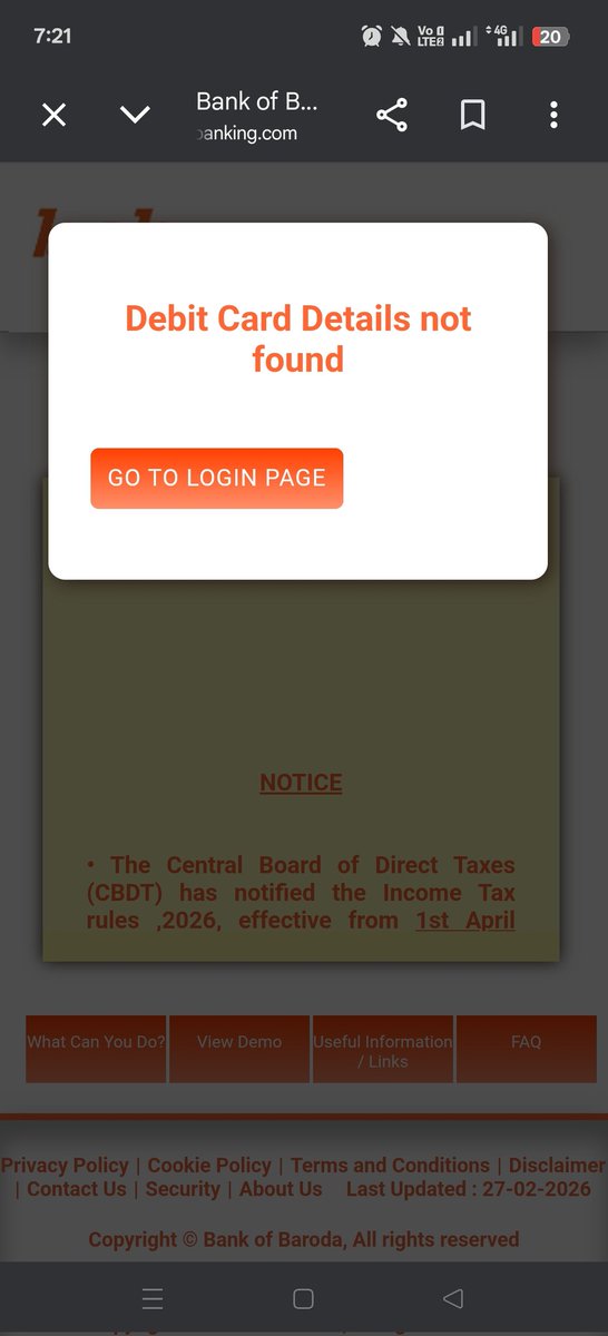 RohitMalkar8's tweet photo. @bankofbaroda what is this 😡😡😡 why we are facing this issue during creating net banking id &amp; password 3rd class bank - we are going to close this account - totally useless bank ever - @RBI @bankofbaroda https://t.co/7T0Gu8sljE