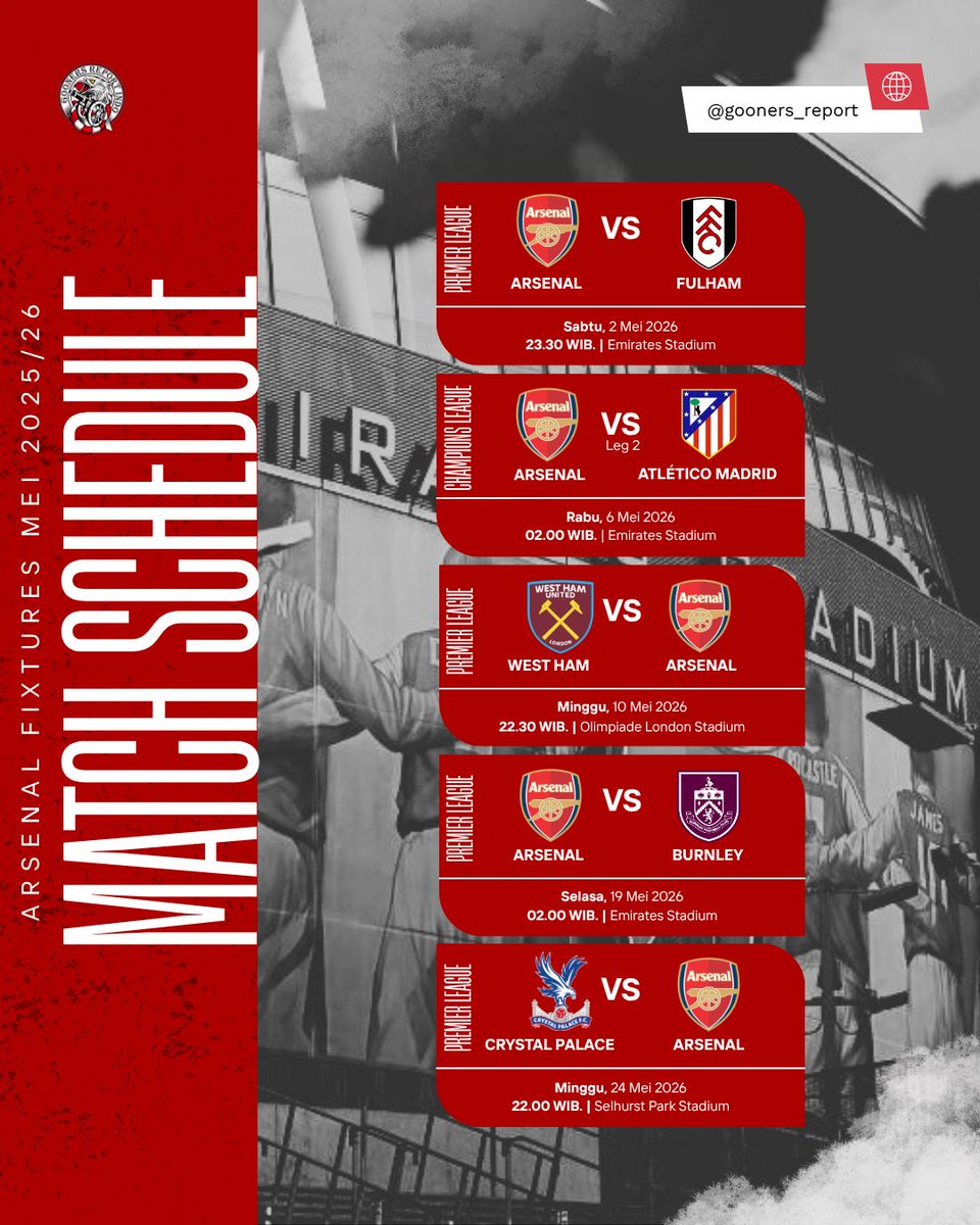 Gooners Report Indo tweet media