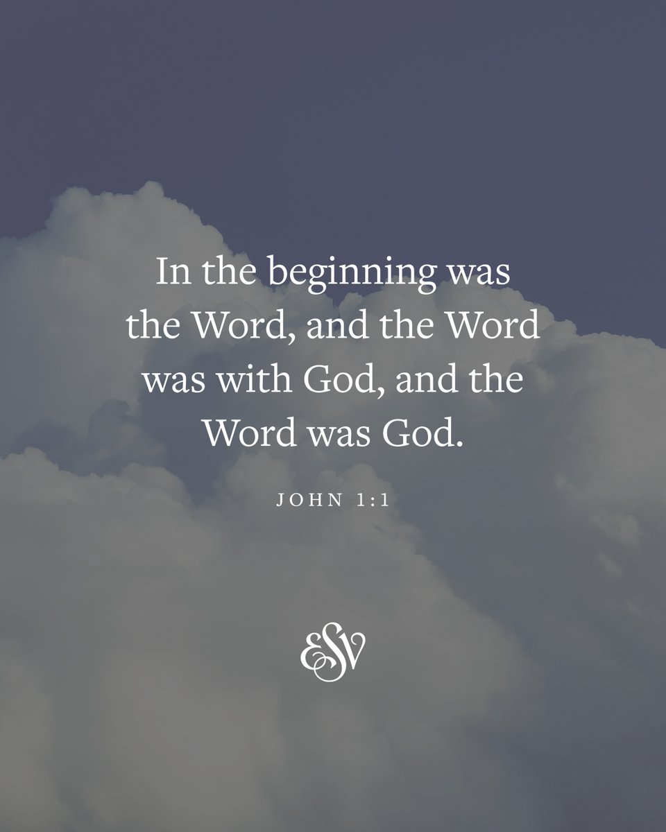 crossway's tweet image. John 1:1 (ESV)

#ESV #Bible #VerseoftheDay #GospelofJohn