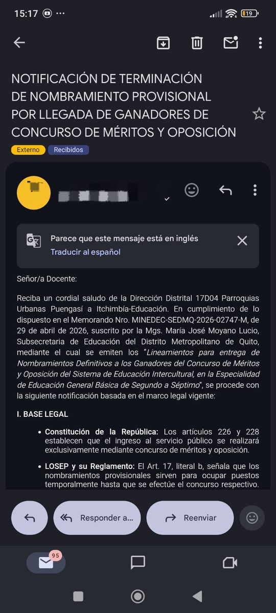 UNENACIONAL's tweet photo. 🔴 #Comunicado | En medio del feriado y del 1 de Mayo el Gobierno de Noboa deja sin trabajo a más de 100 profesores

"Este es el 1 de mayo (Día del Trabajador) de Daniel Noboa, quien no entiende que los derechos de los trabajadores (as) son derechos humanos y uno de ellos es precisamente la estabilidad laboral. Frente a esta realidad, marchamos este 1 de mayo y ratificamos nuestra convocatoria para una jornada nacional de movilización para el 28 de mayo por la educación, salud pública, seguridad y trabajo."