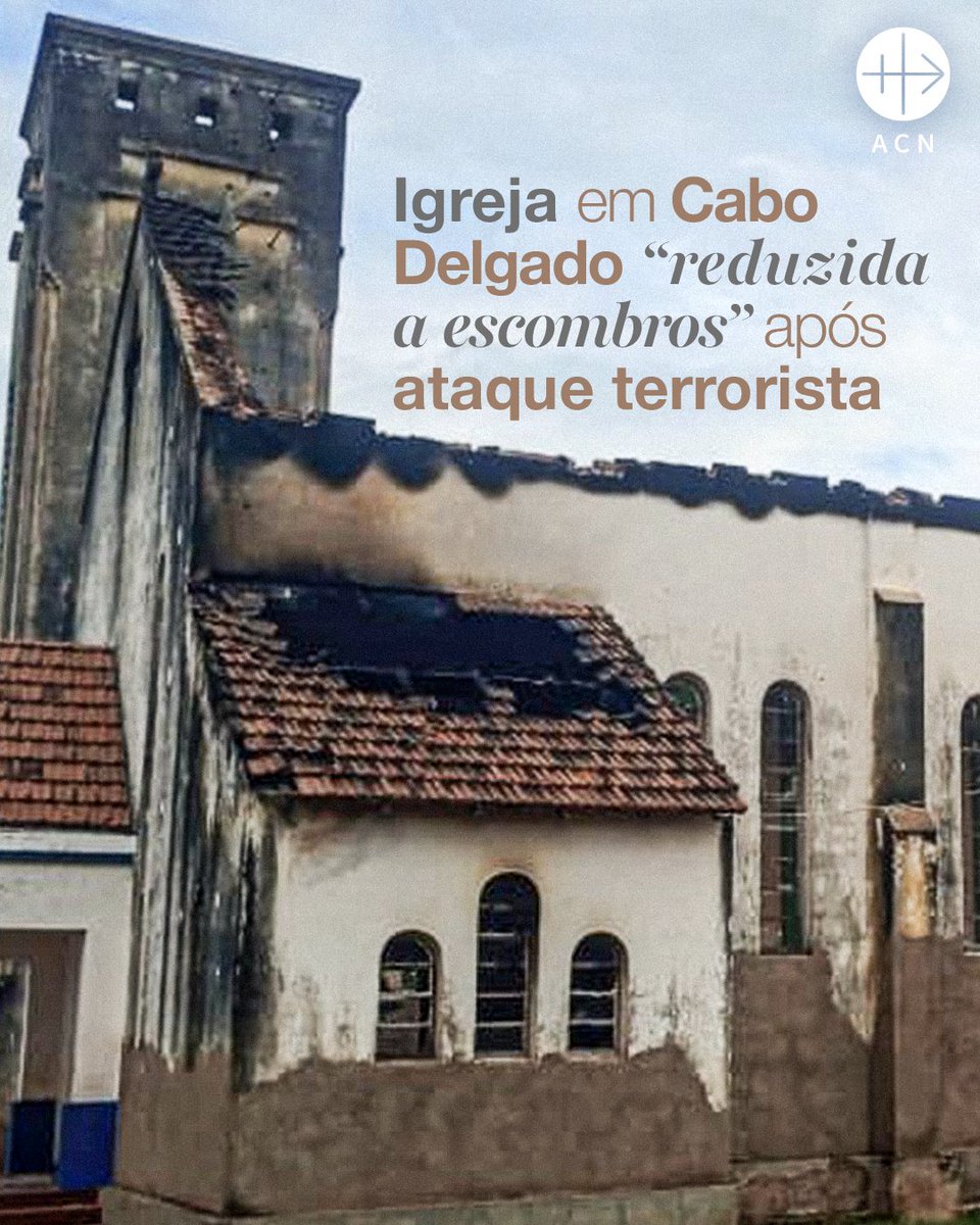 A paróquia de São Luis de Monfort, símbolo antigo da presença católica em #CaboDelgado, #Moçambique, foi “reduzida a escombros” após #ataque terrorista.
“Os missionários estão a salvo, mas a comunidade permanece em choque”, diz D. António Juliasse.
👉 fundacao-ais.pt/010526