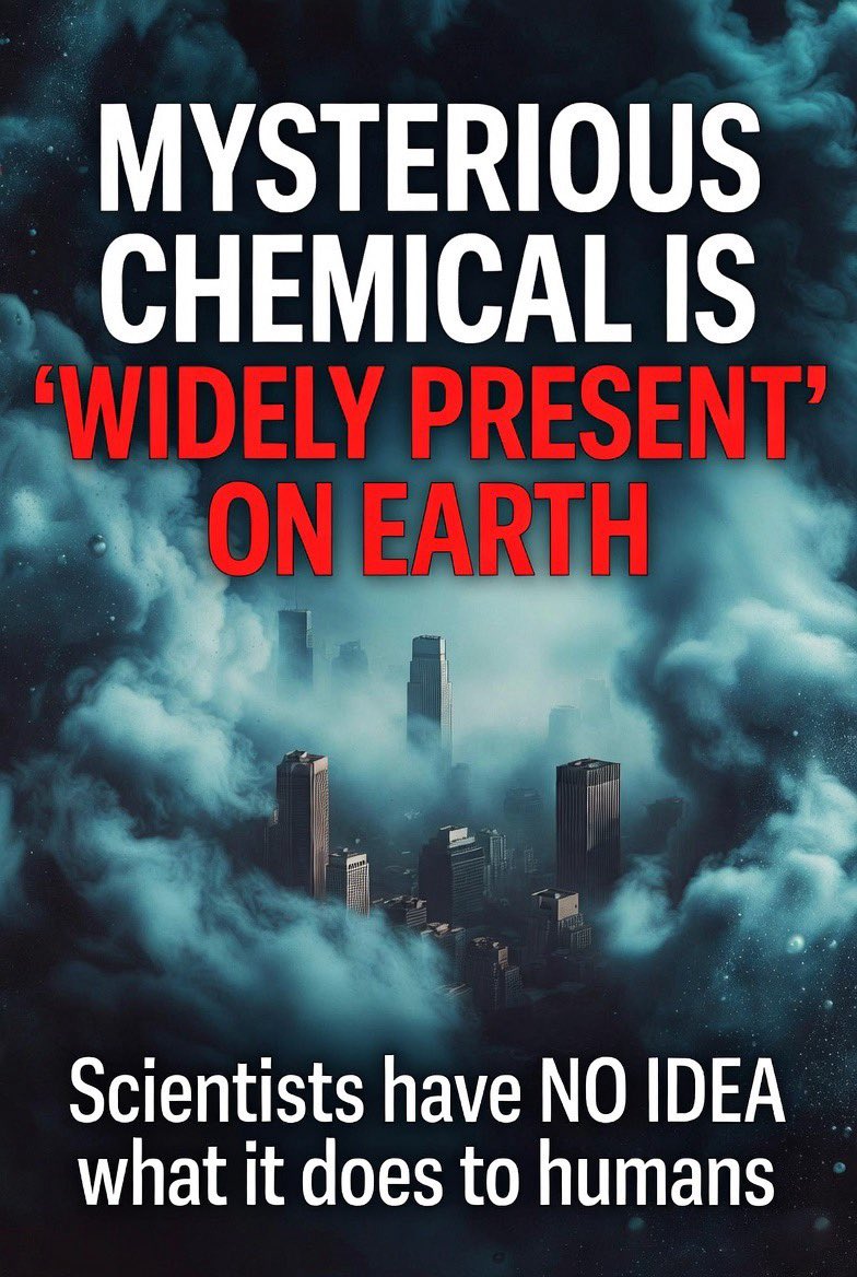 toobaffled's tweet image. Another day, another mystery chemical raining down on us.

Scientists just discovered a silicone-based pollutant (methylsiloxanes) that’s “widely present” in the air everywhere .. from cities to forests .. and they have zero clue what it does to humans when we breathe it in