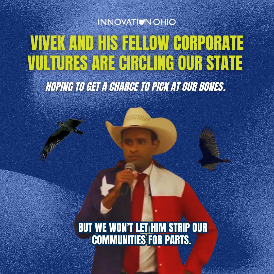 innovationohio's tweet image. This #MayDay we support workers over billionaires. Unlike #VivekRamaswamy who only stands for himself and his rich friends. 

#ohio #workers