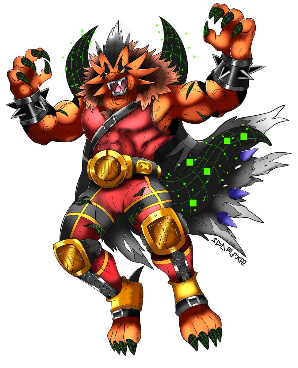 phatmon66's tweet photo. The Frankimon line so far. Frankimon, Frankadramon, GrandFrankadramon and Intrepidramon 
Based of Wrestling and Photography. Inspired by Frank West from #DeadRising. Megas in progress. 
#デジモン #Digimon  #Ocdigimon 
#Digifanart #Fakedigimon https://t.co/jZah7WiDHs