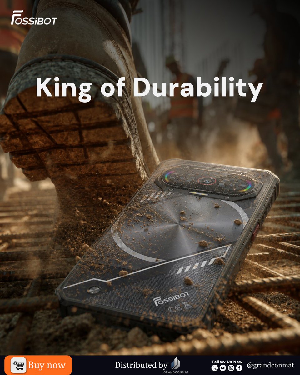 FossibotNigeria's tweet image. The fossibot f114 is the crown king of durability 

#unbreakable #phonedurability #strength