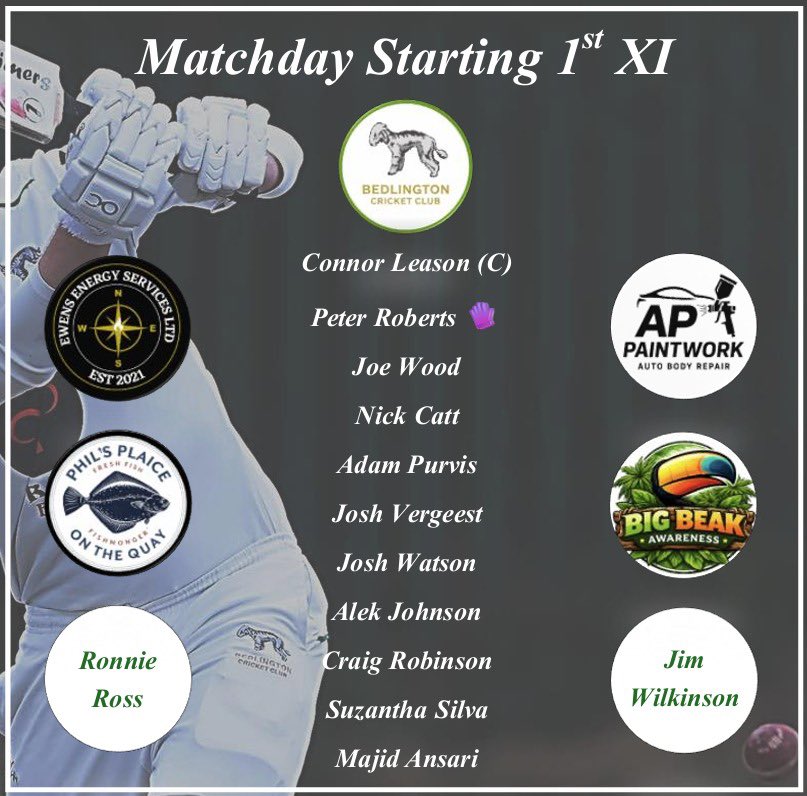 Bedlingtoncc's tweet photo. Match week 3 🏏

This week sees both teams look to continue on from last weeks wins 

1st XI at home again this time to Alnwick CC
2nd XI travel away to Lions CC 

1pm starts 
Bar open 🍺 https://t.co/QqYBmNFNru