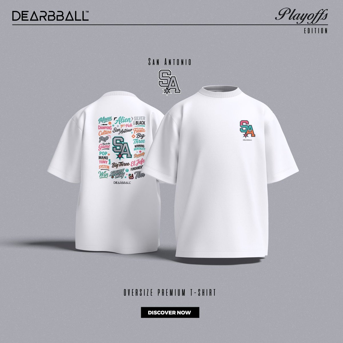Salut la SNF ! 

Pour fêter notre qualification en demi finale de conférence, on vous propose un concours pour gagner un de ces deux t-shirts ! 

(lien de la collection ici : dearbball.fr/playoff26)

Pour participer il faut : 
1⃣ RT + Like le post
2⃣ Tag un ami
3⃣ Nous follow et