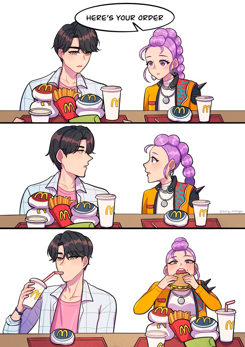 aery_orange's tweet image. Got the wrong orders
#kpopdemonhunters #rujinu